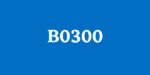 código B0300